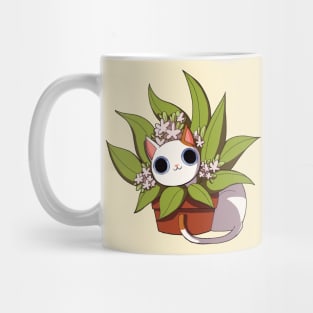 Cat in a Plant Mug